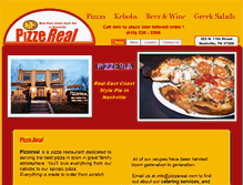 Tablet Screenshot of pizzereal.com